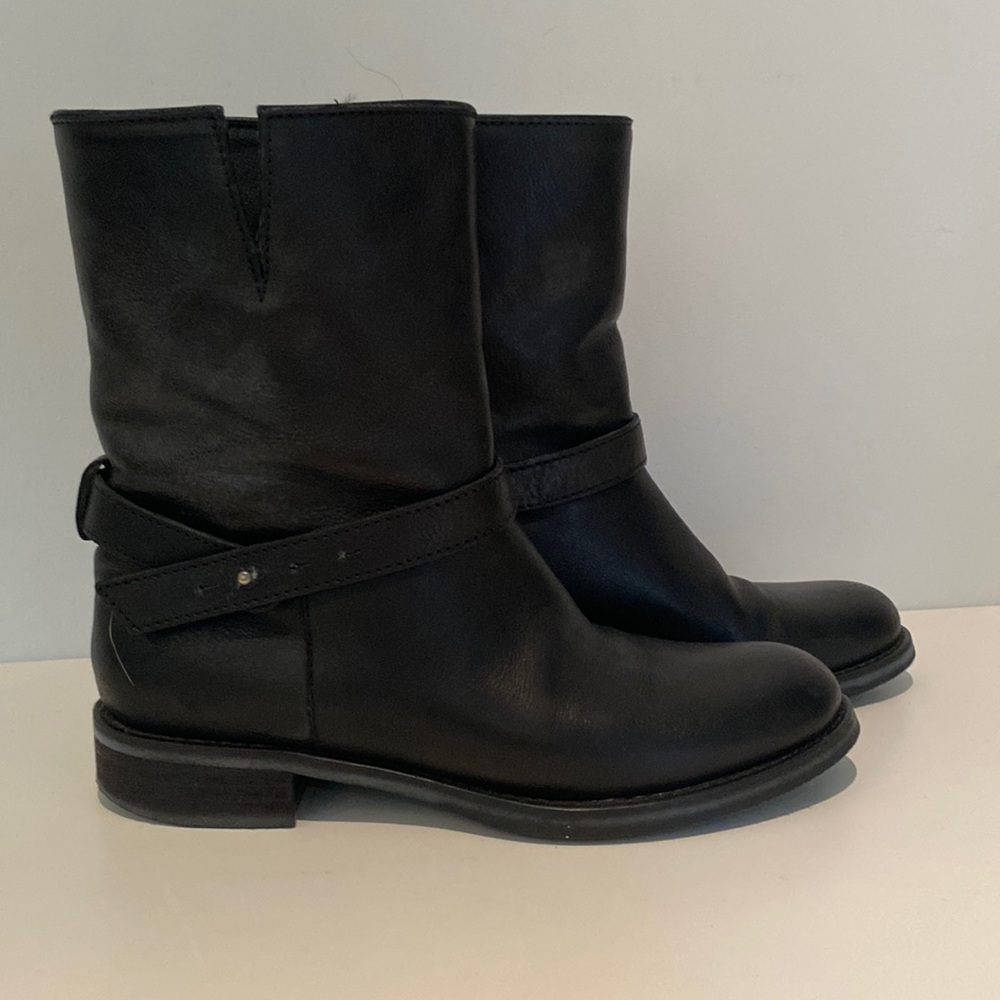 Madewell Biker Boot Black Size 8